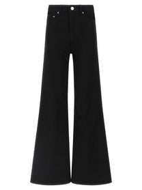 Ami Paris Flared Leg Jeans Black