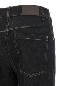 Brunello Cucinelli Flared Leg Jeans Blue