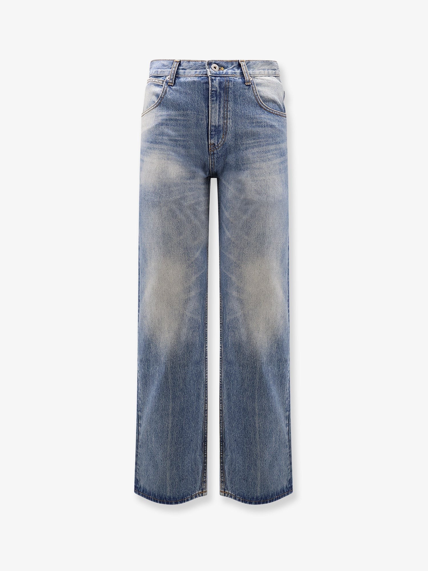 Tonywack Unisex Flared Leg Unisex Jeans Blue