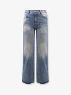 Tonywack Unisex Flared Leg Unisex Jeans Blue