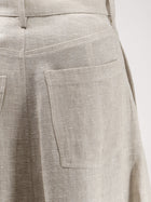 Alysi Women's Flared Linen Skirt Grezzo, view 3