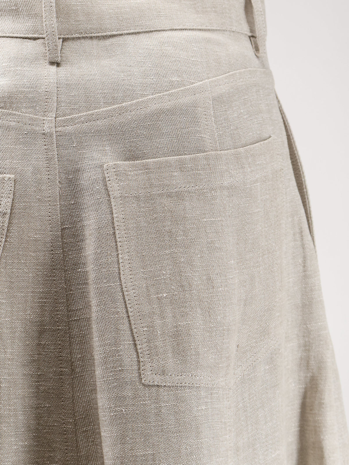Alysi Women's Flared Linen Skirt Grezzo, view 3