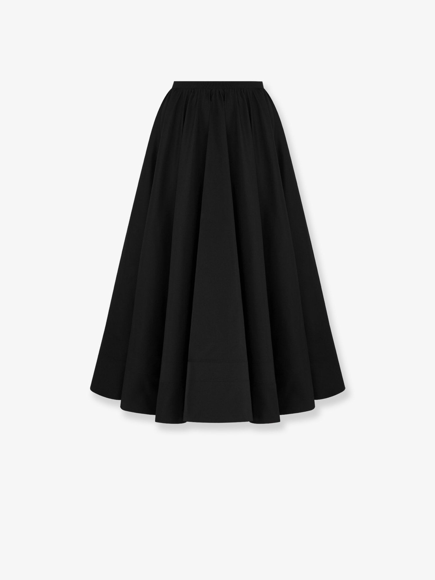 Dior Women's Flared Silk Midi Skirt Black Dior