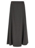 Peserico Flared Skirt Grey