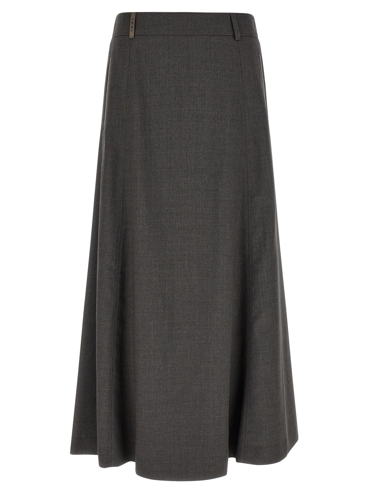 Peserico Flared Skirt Grey