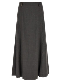 Peserico Flared Skirt Grey