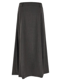 Peserico Flared Skirt Grey, view 2