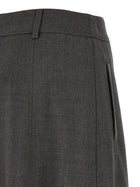 Peserico Flared Skirt Grey, view 4