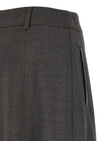 Peserico Flared Skirt Grey, view 4