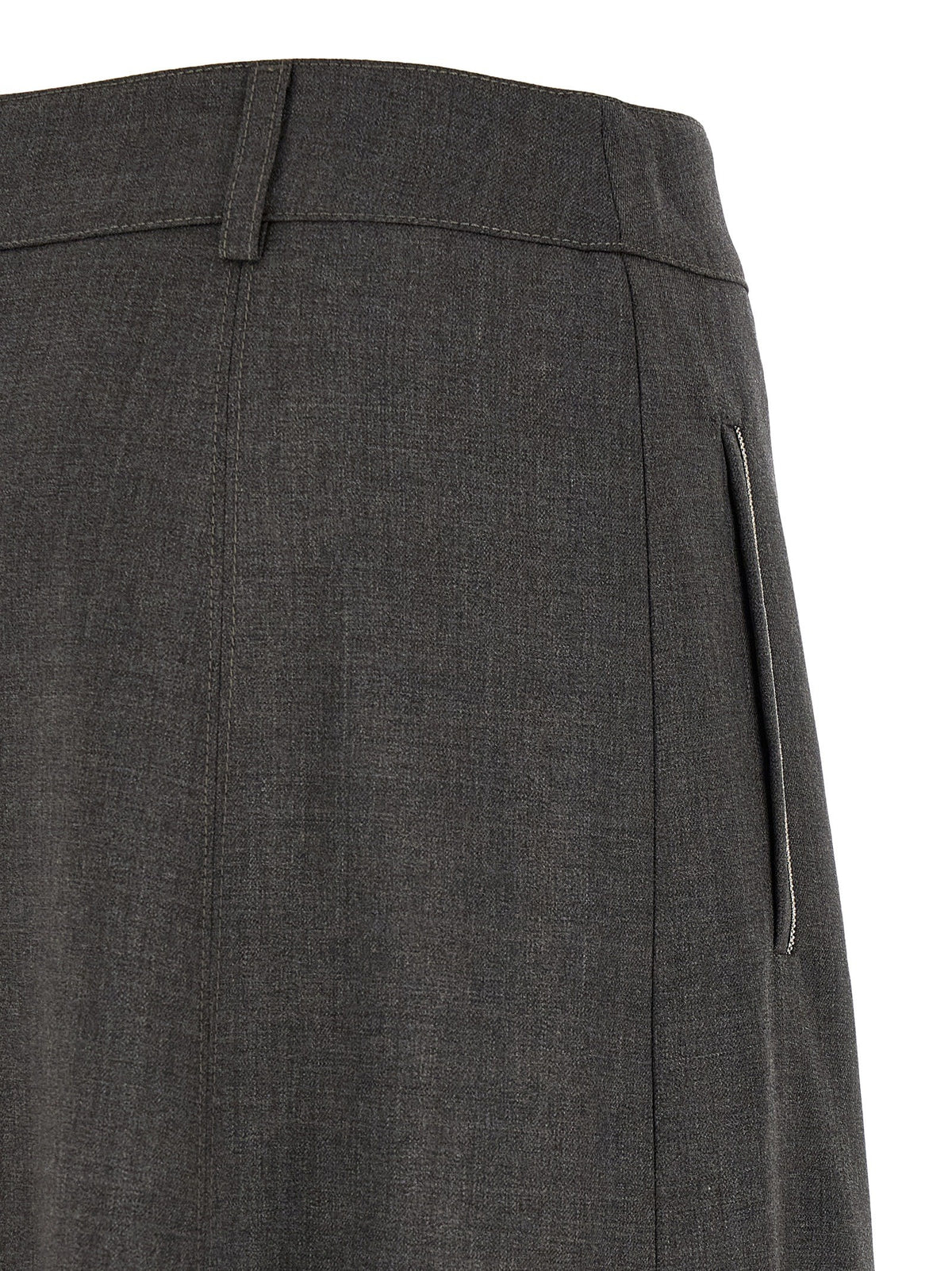 Peserico Flared Skirt Grey, view 4