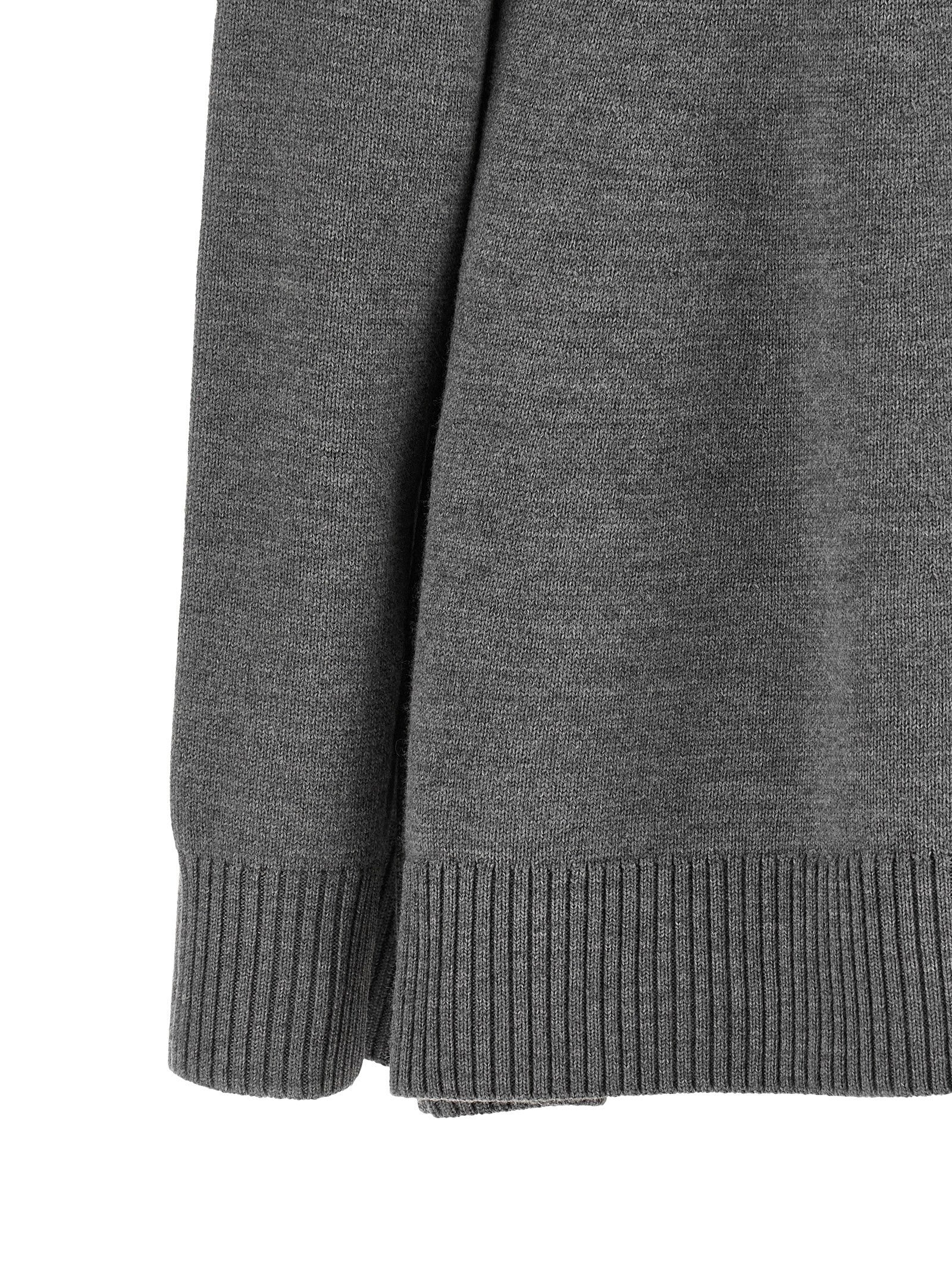 Toteme Flared Turtleneck Sweater Grey