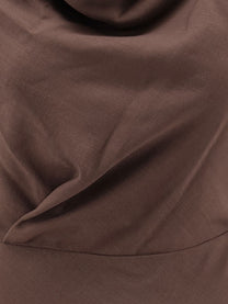 Brunello Cucinelli Women's Flared Twill Fluid Virgin Wool Dress Brown