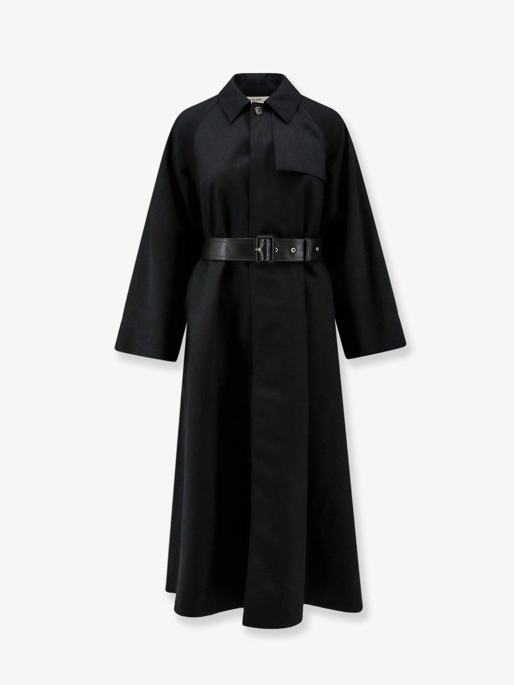 Celine Women's Flared Waterproof Coat Black