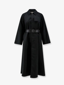 Celine Women's Flared Waterproof Coat Black