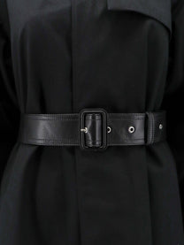 Celine Women's Flared Waterproof Coat Black, view 3