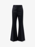 Celine Women's Flared Wool Trousers Black