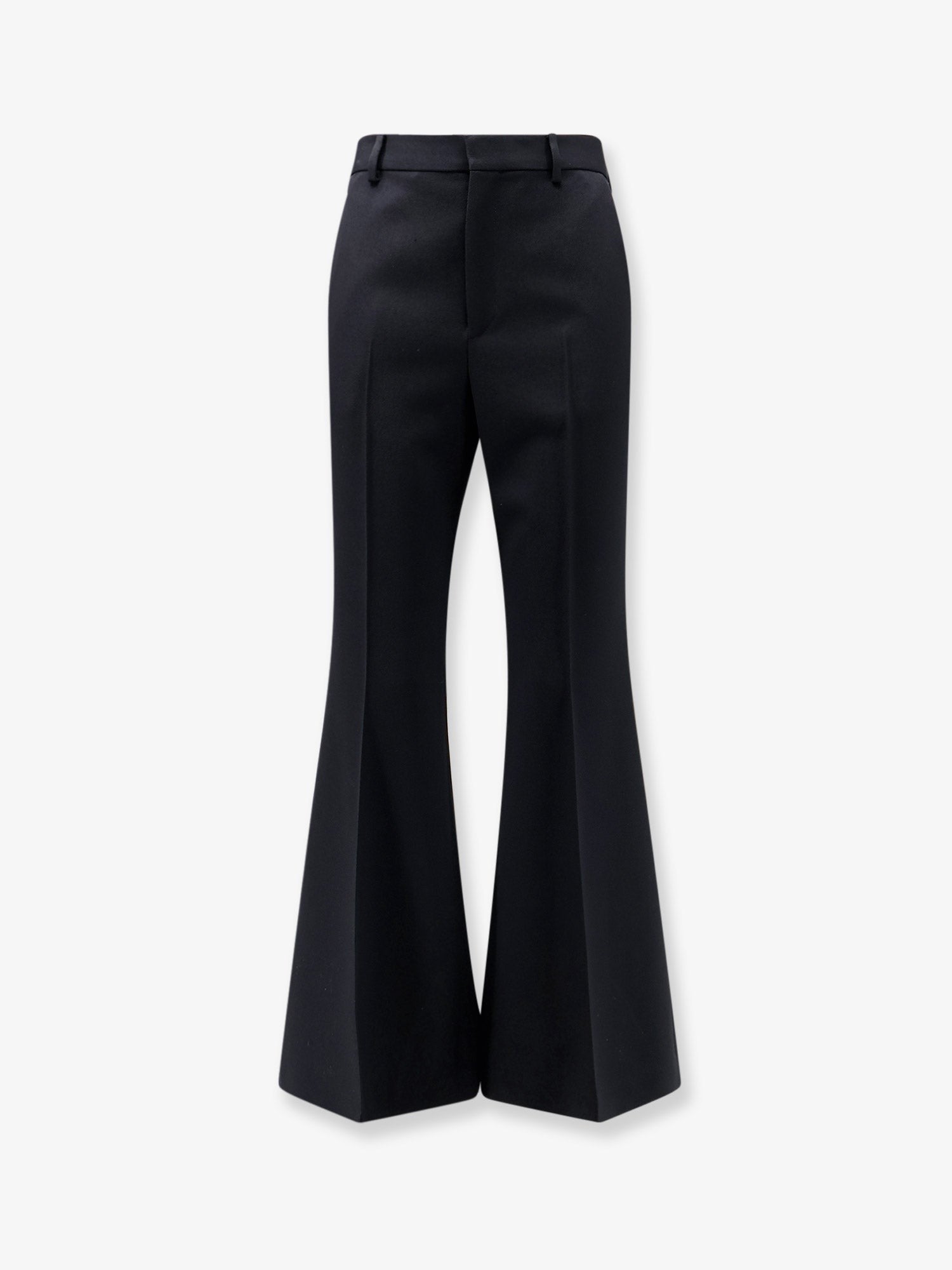 Celine Women's Flared Wool Trousers Black