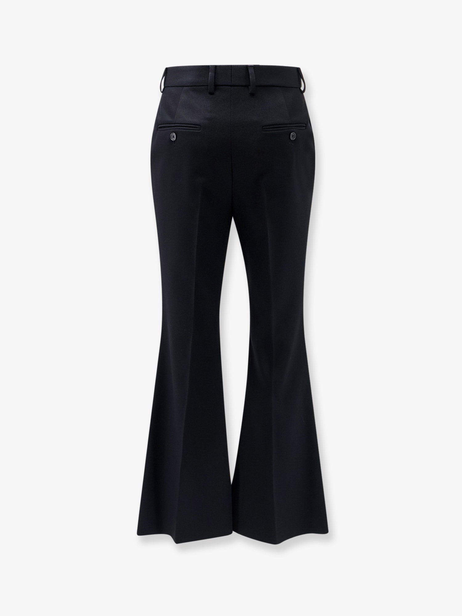 Celine Women's Flared Wool Trousers Black