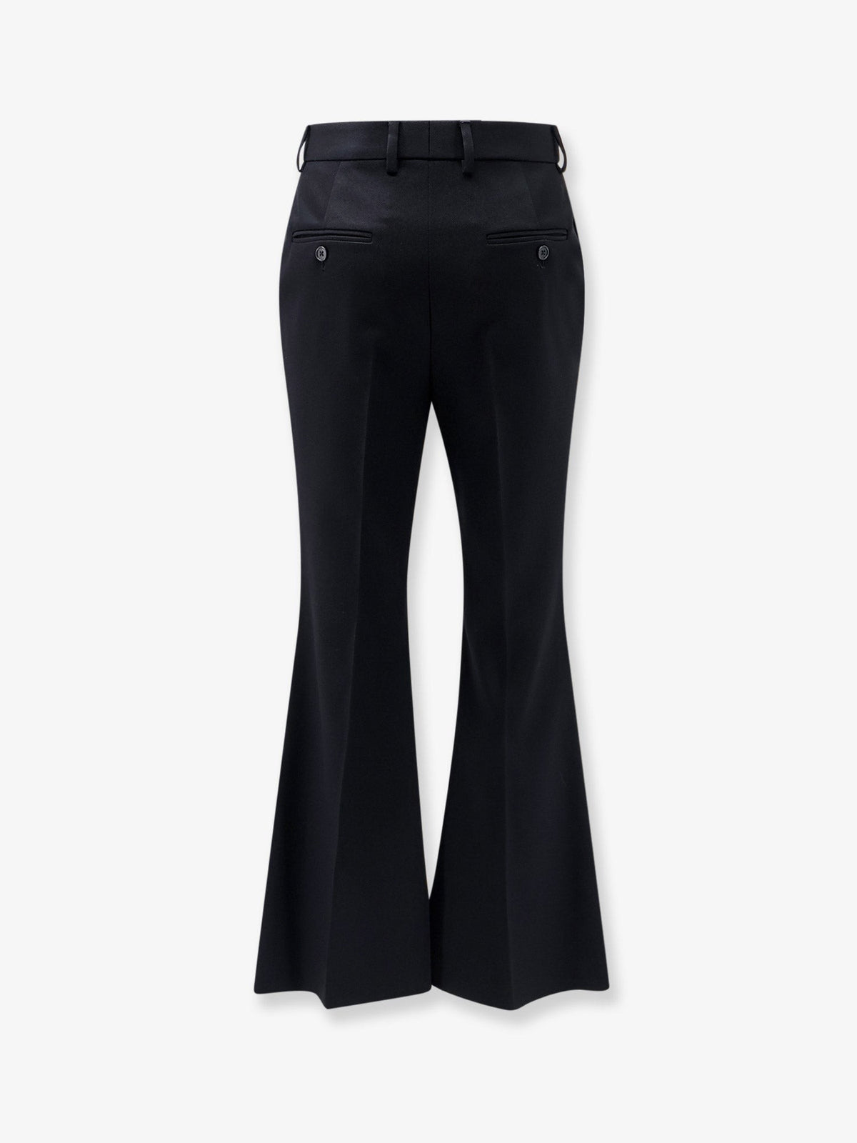 Celine Women's Flared Wool Trousers Black, view 2