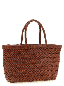 Dragon Diffusion Flat Gora Mini Handbag Brown