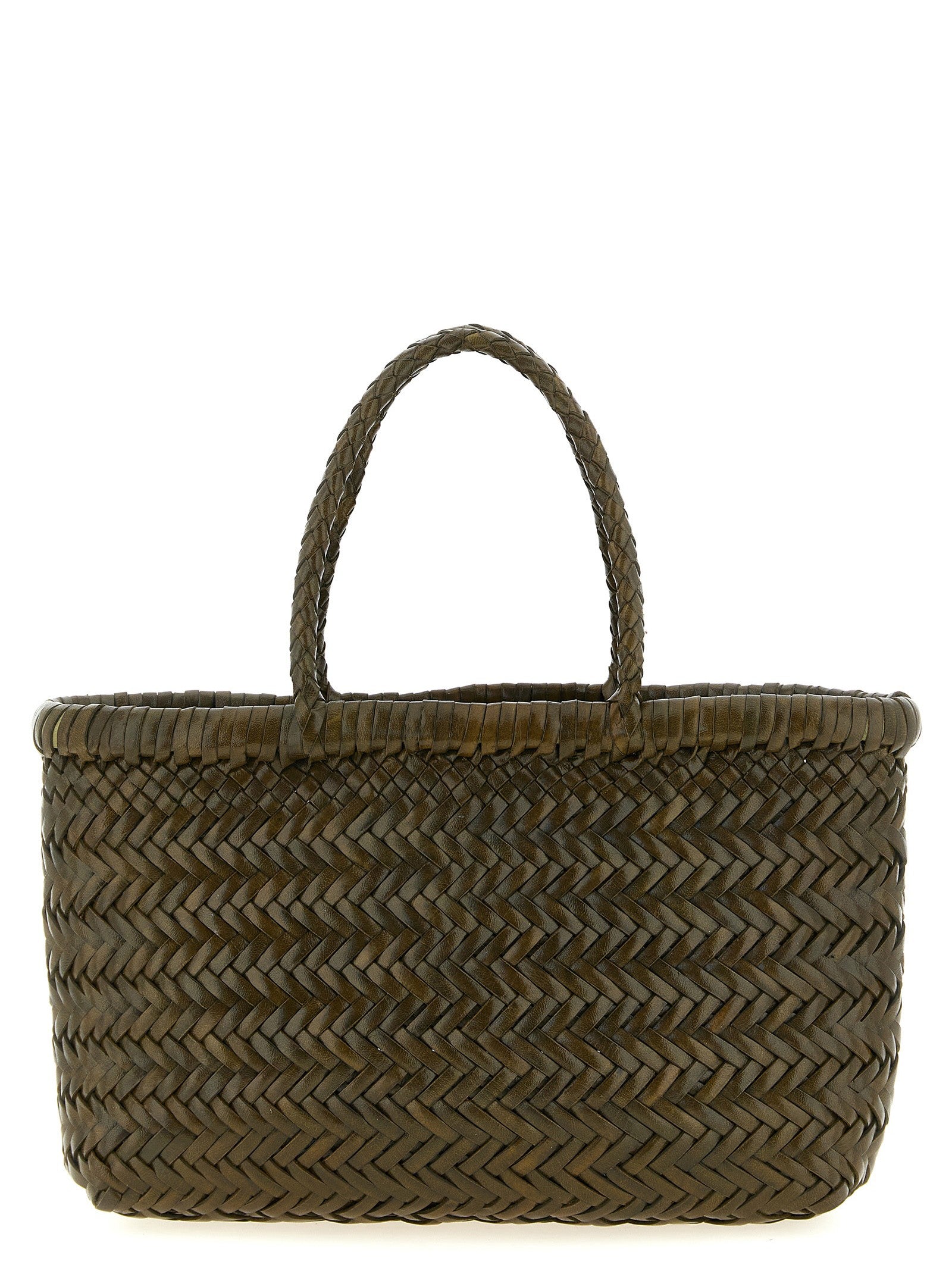 Dragon Diffusion Flat Gora Mini Handbag Green