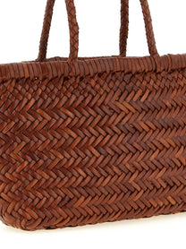 Dragon Diffusion Flat Gora Mini Handbag Brown