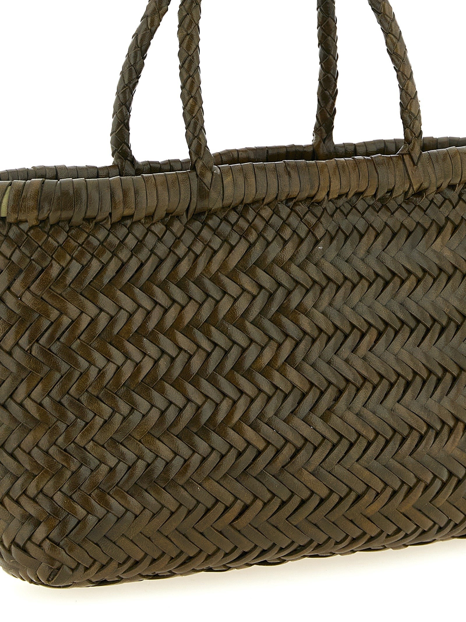 Dragon Diffusion Flat Gora Mini Handbag Green