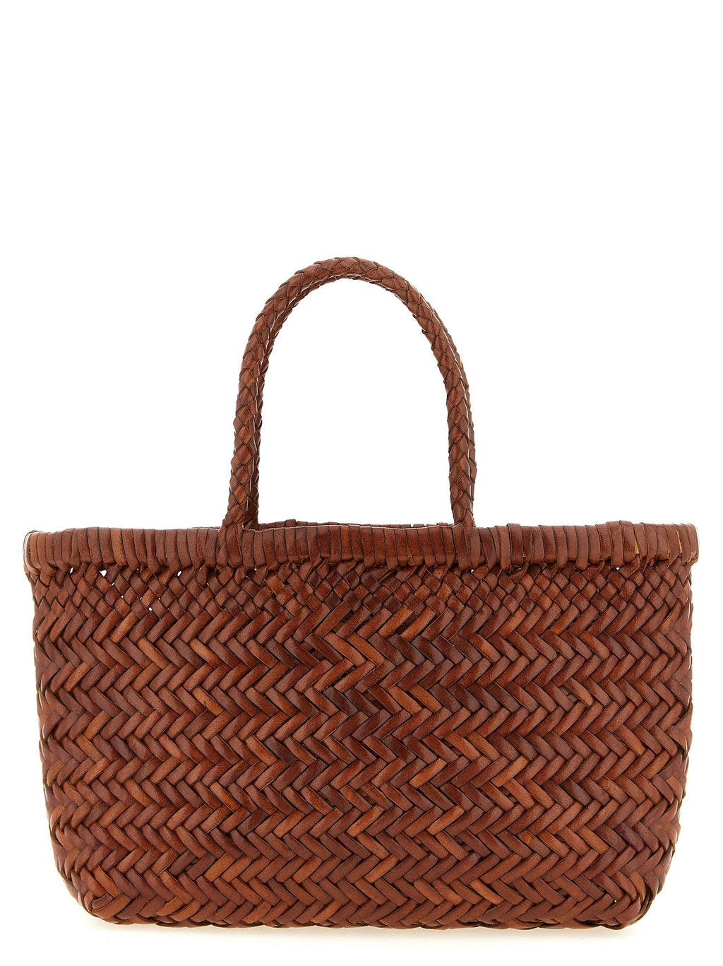Dragon Diffusion Flat Gora Mini Handbag Brown