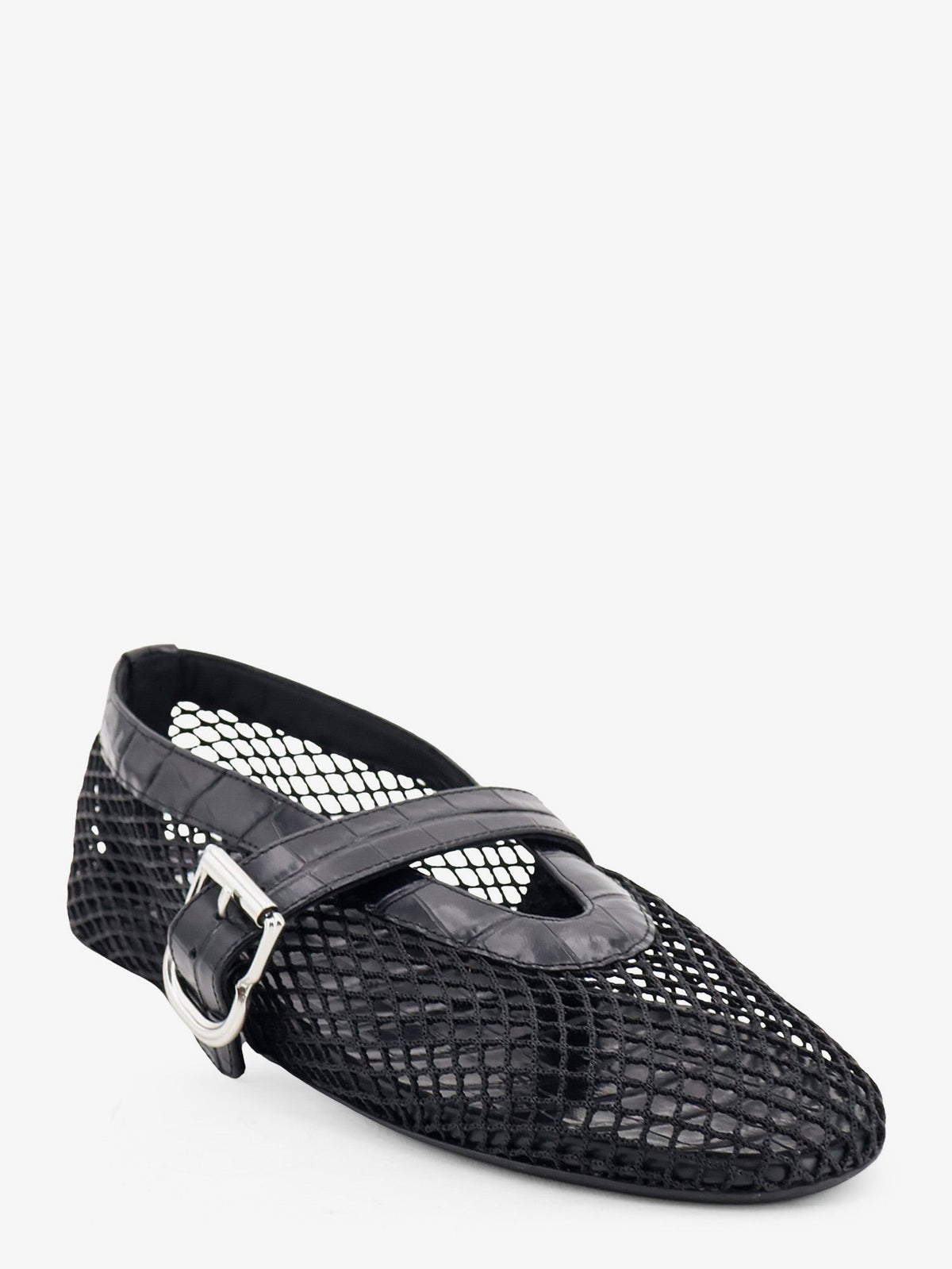 ALAÏA Women's Flat Leather Ballerinas Black
