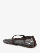 ALAÏA Women's Flat Mesh Ballet Flats Brown