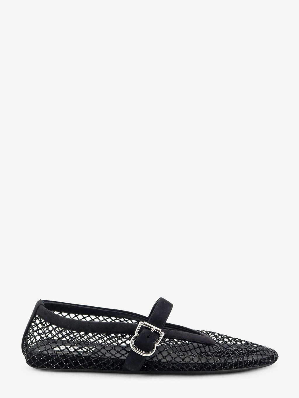 ALAÏA Women's Flat Mesh Ballet Flats Black