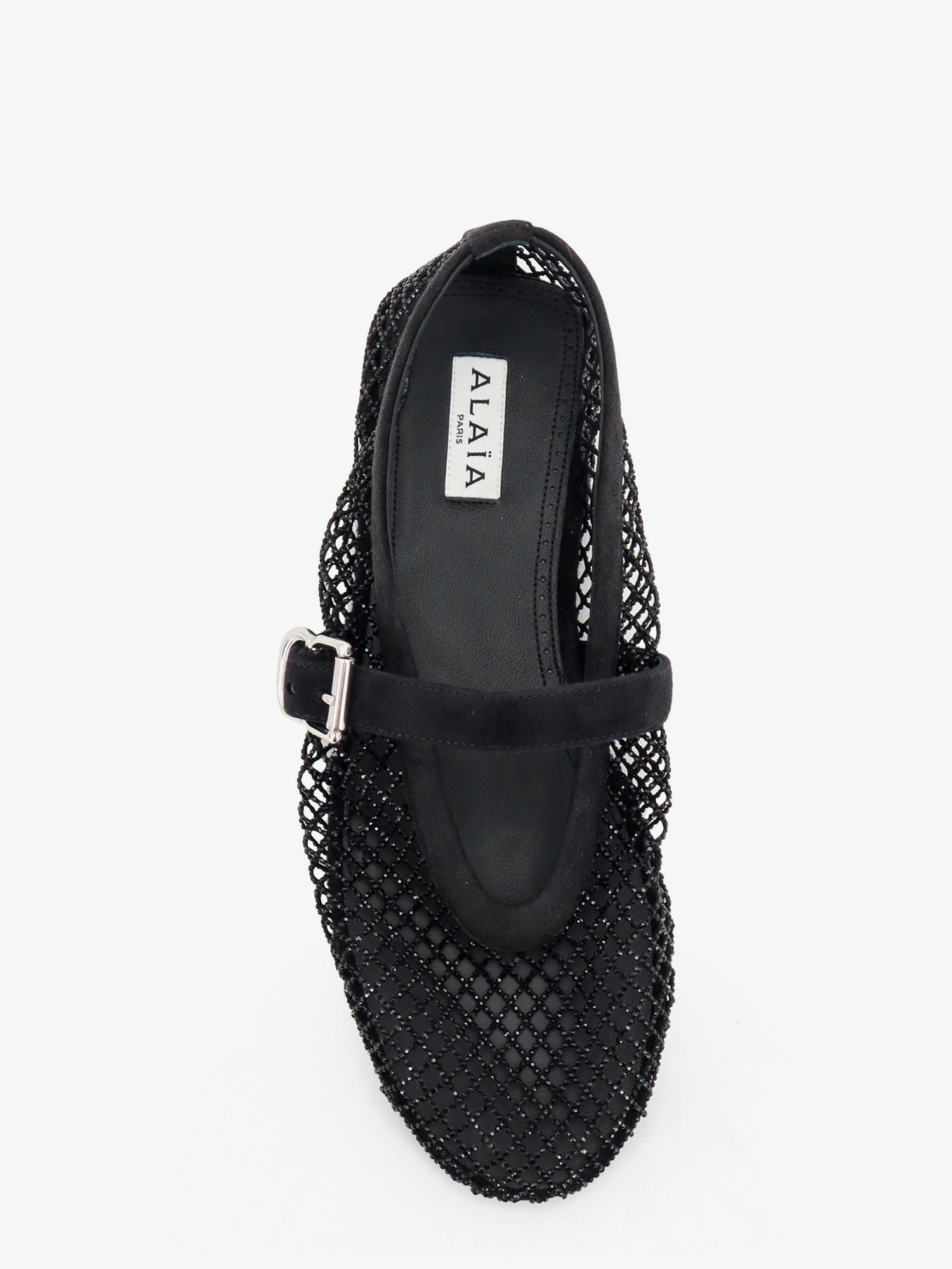 ALAÏA Women's Flat Mesh Ballet Flats Black