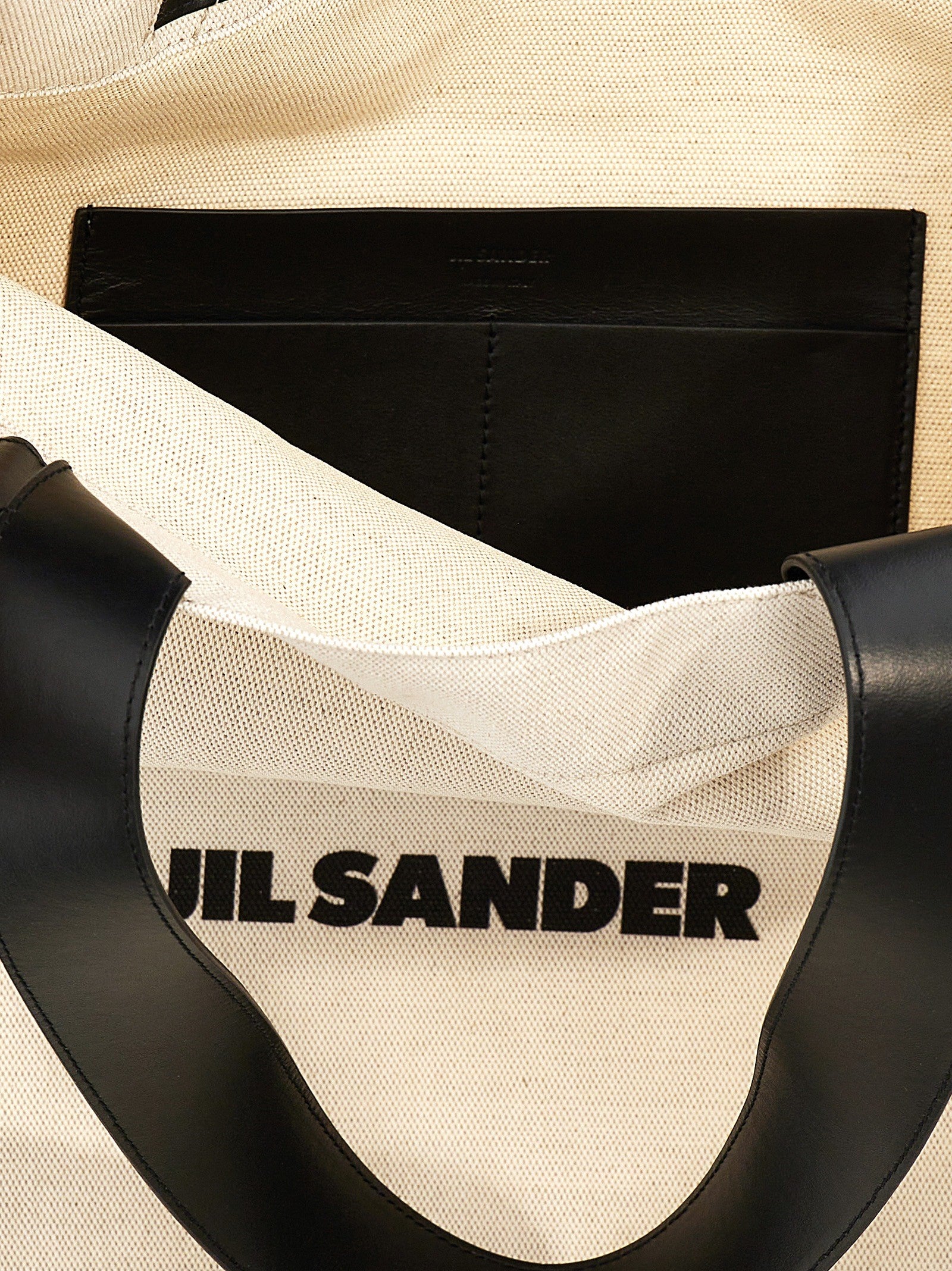 Jil Sander Flat Shopper Large Shopping Bag White
