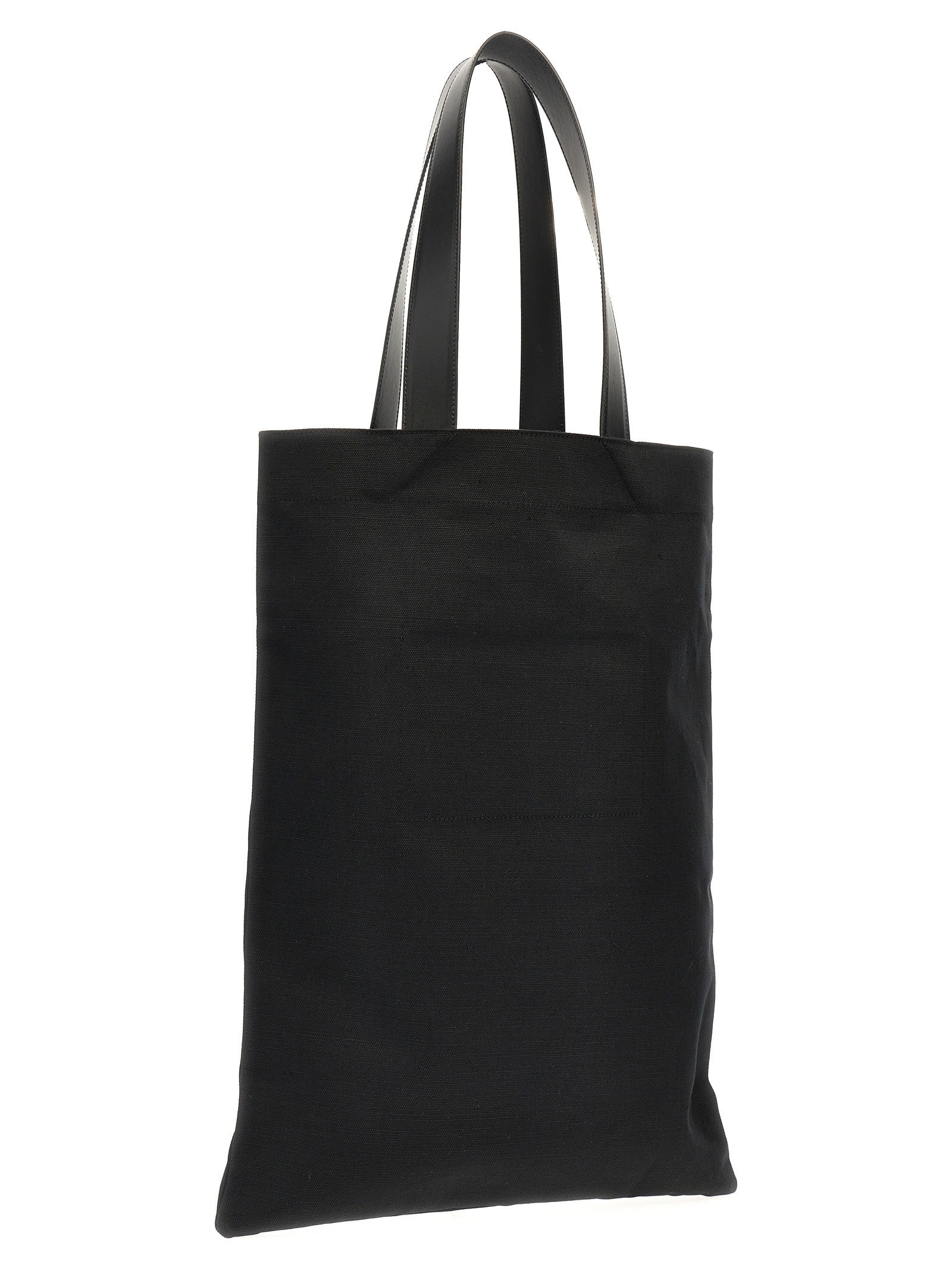 Jil Sander Flat Shopper Large Shopping Bag Black