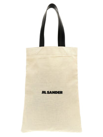 Jil Sander Flat Shopper Large Shopping Bag White