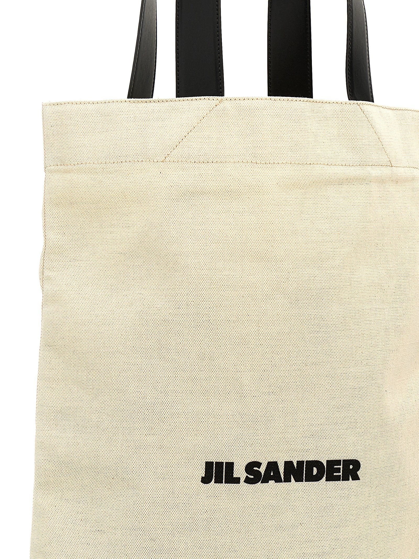 Jil Sander Flat Shopper Large Shopping Bag White