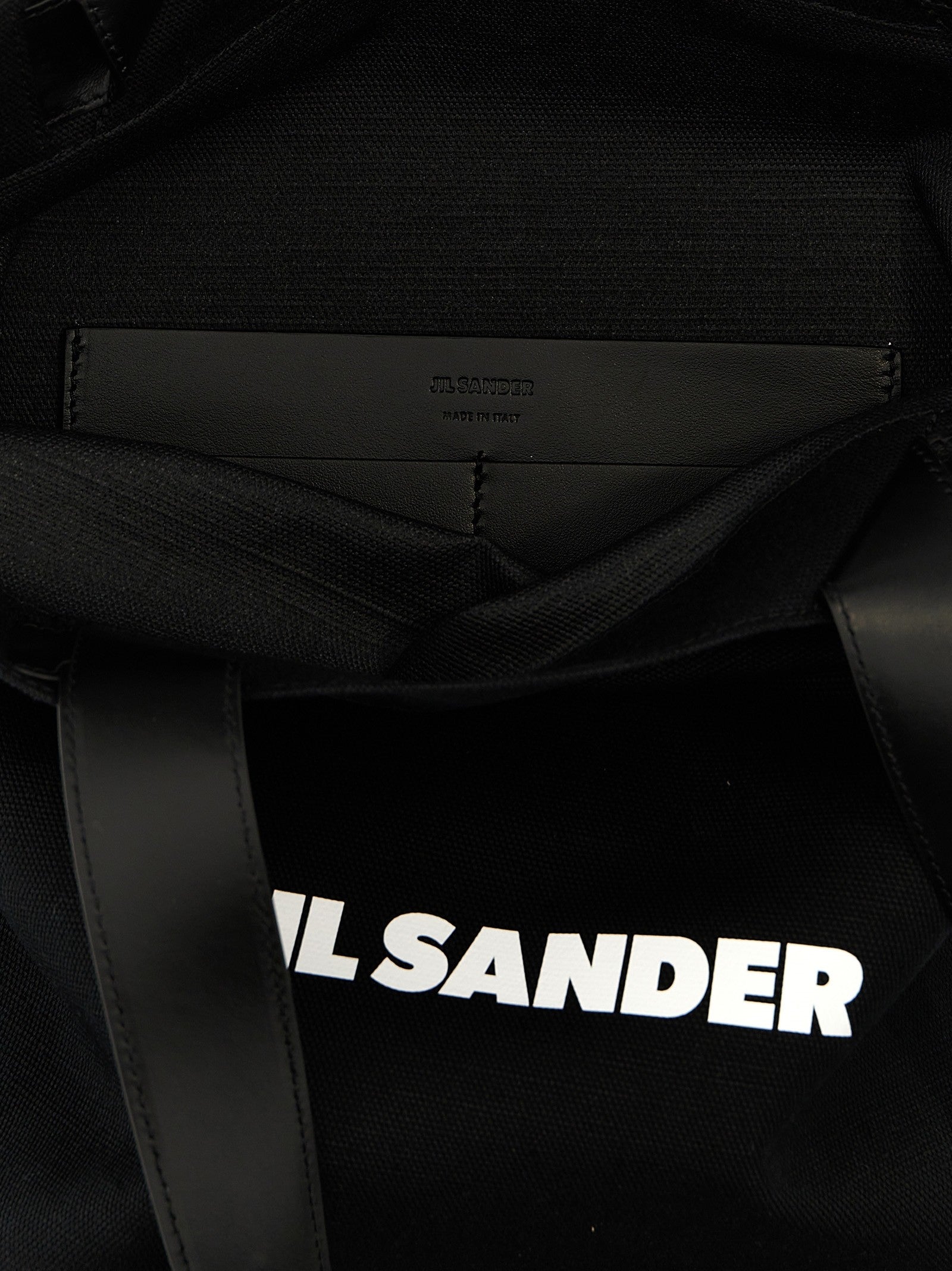 Jil Sander Flat Shopper Medium Shopping Black