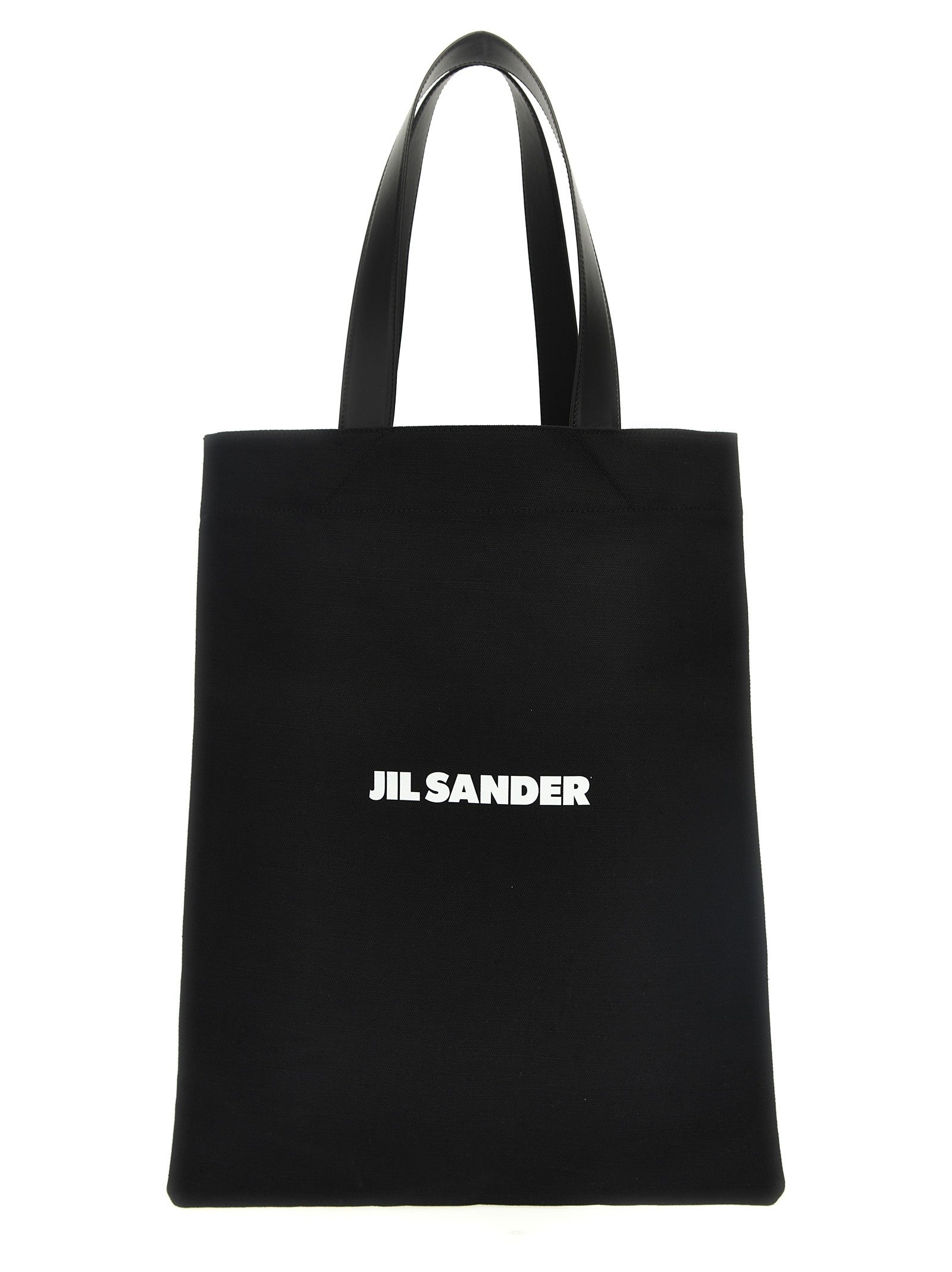 Jil Sander Flat Shopper Medium Shopping Black