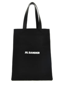 Jil Sander Flat Shopper Medium Shopping Black