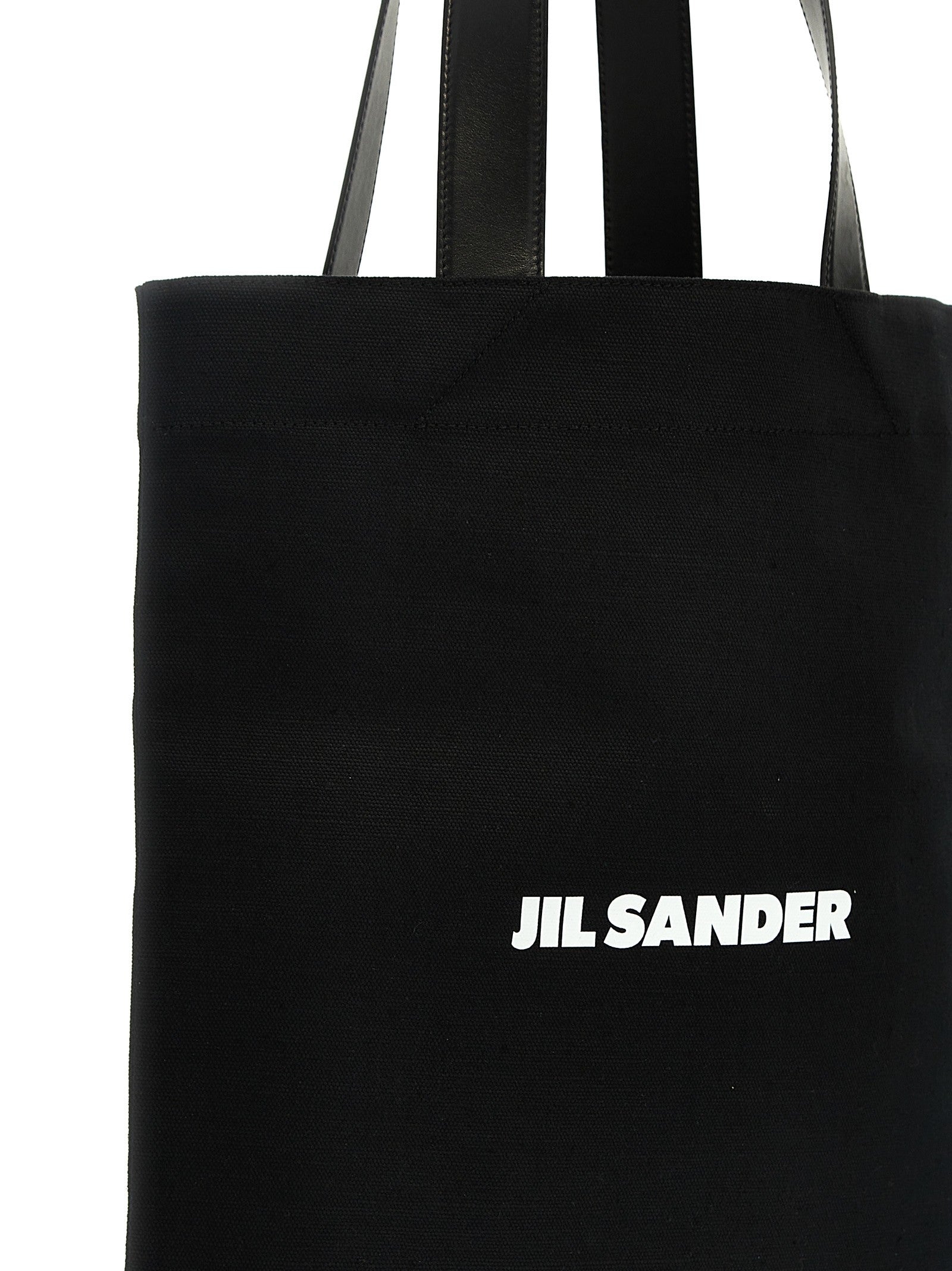 Jil Sander Flat Shopper Medium Shopping Black