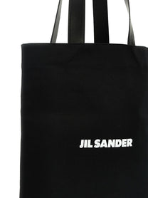 Jil Sander Flat Shopper Medium Shopping Black