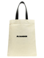 Jil Sander Flat Shopper Medium Shopping White