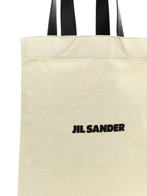 Jil Sander Flat Shopper Medium Shopping White