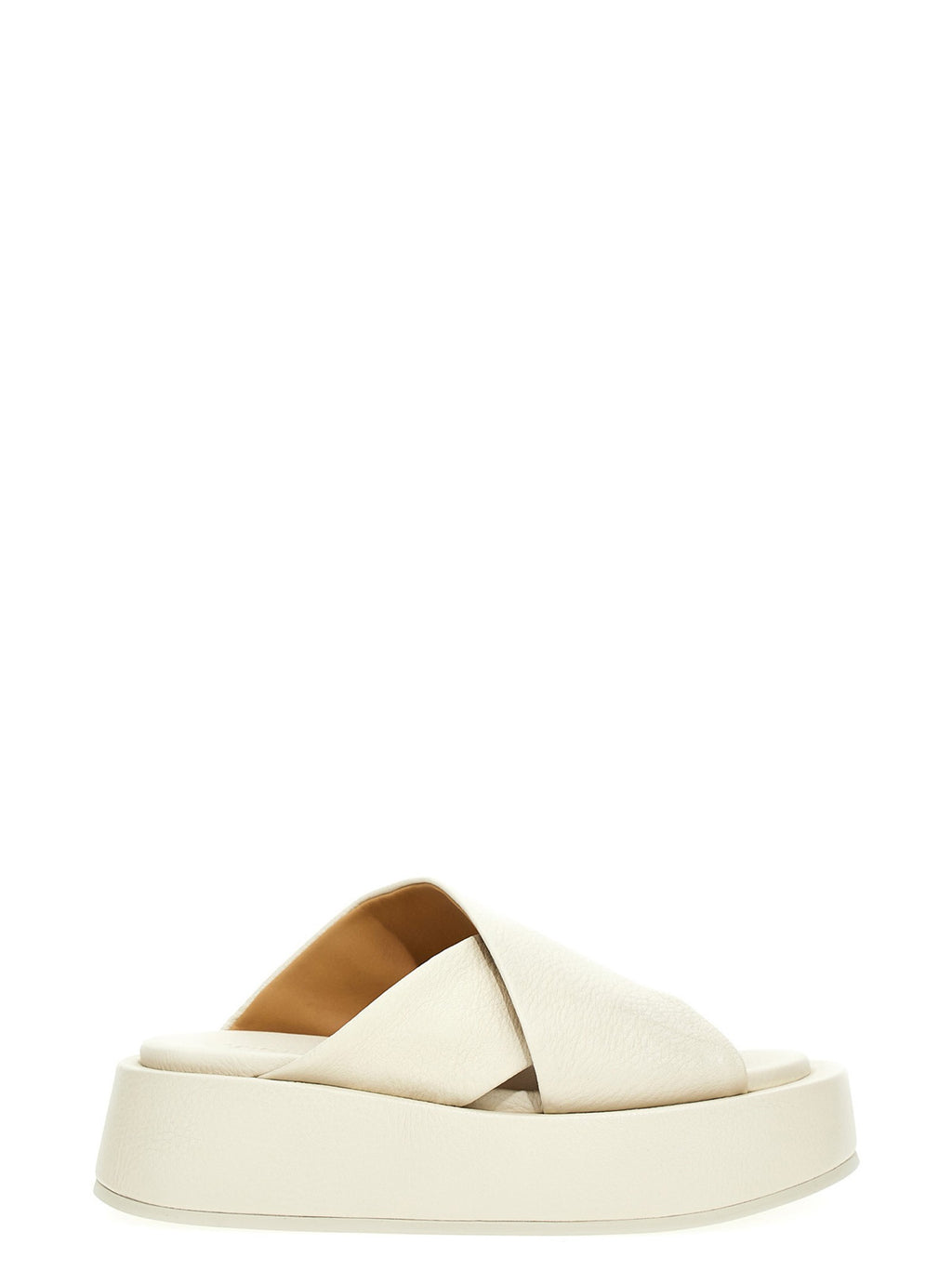Marsell Flat Slides White