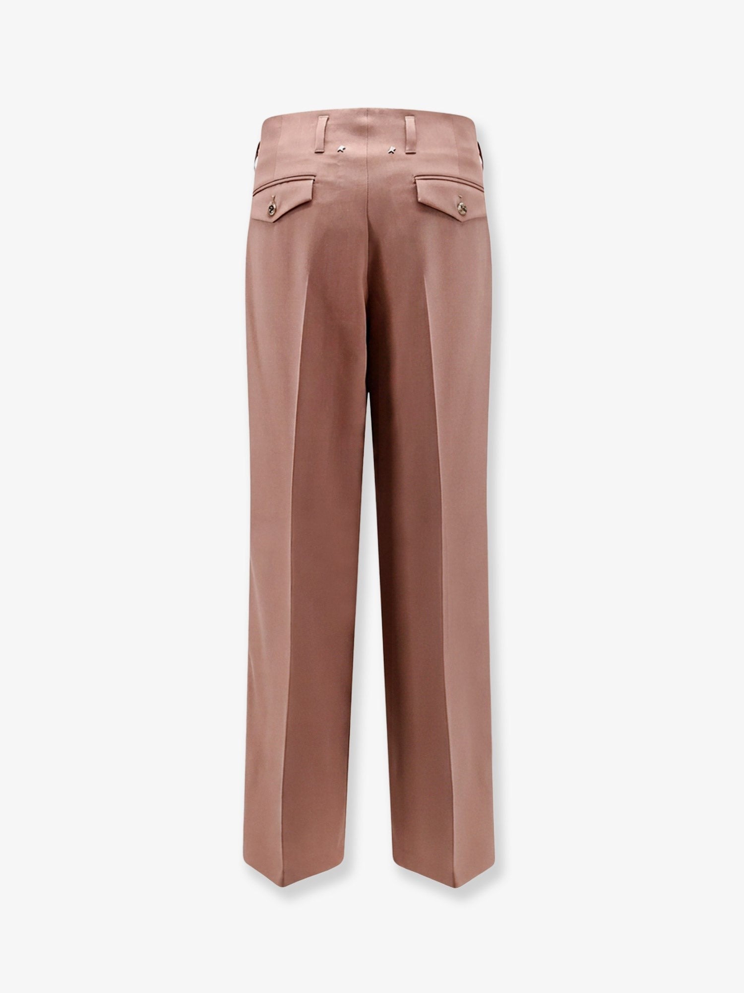 Golden Goose Women's Flavia Light Dry Wool Trousers Blue