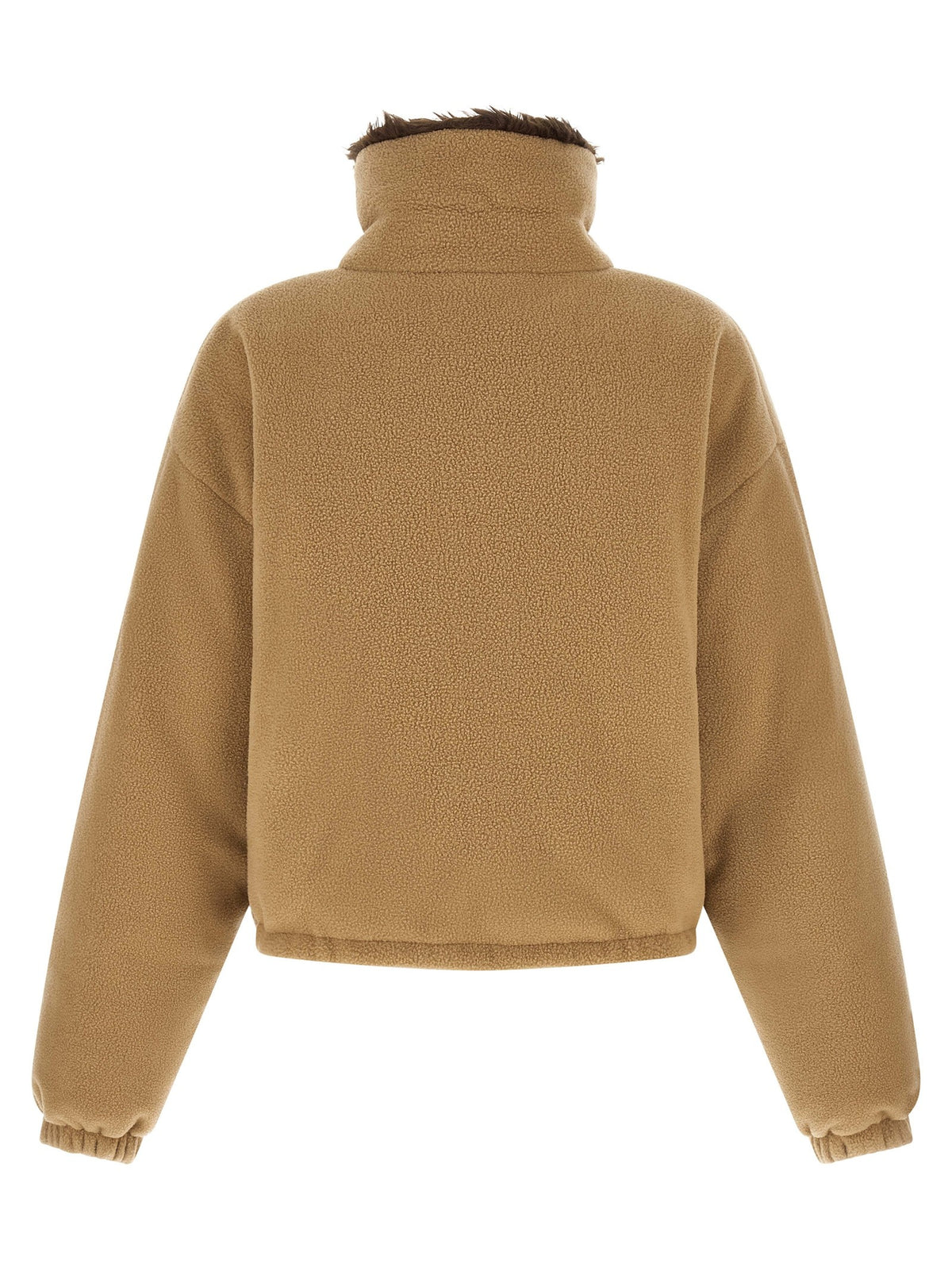 Miu Miu Fleece Down Jacket Beige, view 2