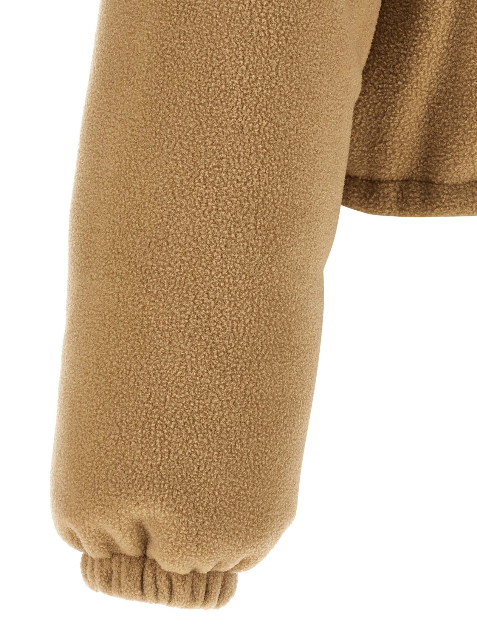Miu Miu Fleece Down Jacket Beige