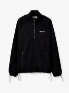 Miu Miu Women's Fleece Sweatshirt Black