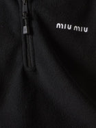 Miu Miu Women's Fleece Sweatshirt Black