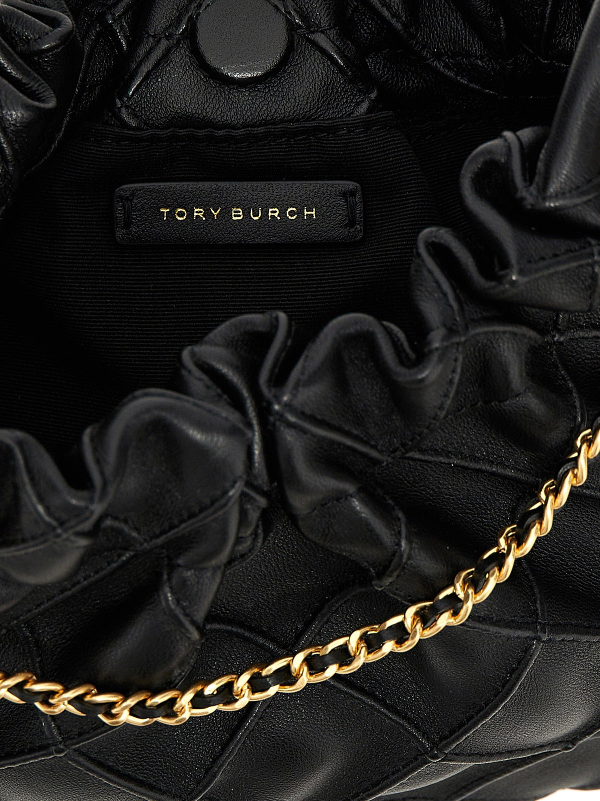 Tory Burch Fleming Mini Handbag Black, view 4